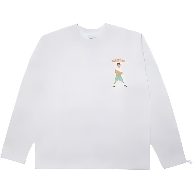 acmé de la vie ADLV Graphic Pullover Sweatshirt Unisex Light Gray ADLV-21FW-SWACHS-MEL