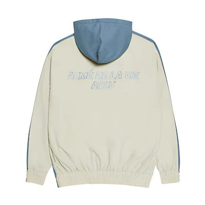 acmé de la vie/ADLV Indigo Blue Unisex Zip-Up Drawstring Hoodie Jacket ADLV-20FW-ZUTRMT-IBL