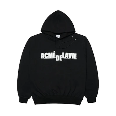 acmé de la vie ADLV Large Logo Hoodie Unisex Black ADLV-21FW-HDLWFL-BLK
