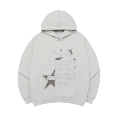 acmé de la vie ADLV Letter Graphic Hoodie Unisex - Grey ADLV-23FW-HDADWT-GRY