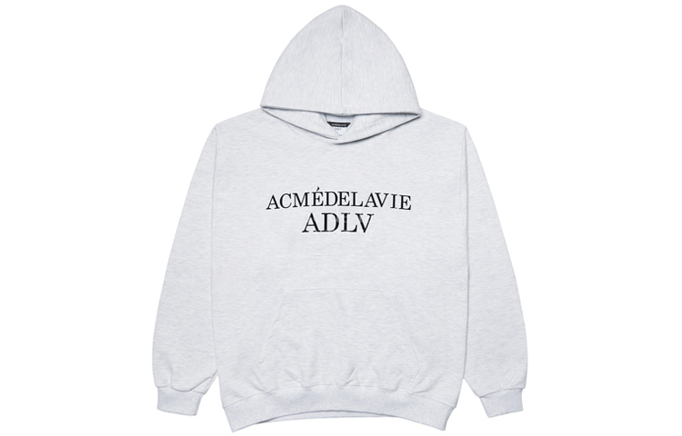 acmé de la vie ADLV Letter Logo Oversized Hoodie Unisex - Grey ADLV-21FW-HDLEST-MEL