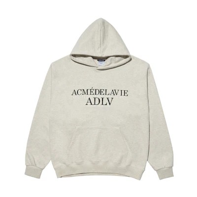 acmé de la vie/ADLV Letter Logo Oversized Hoodie Unisex Wheat Color ADLV-21FW-HDLEST-OTM