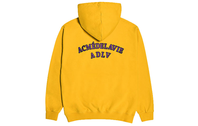 acmé de la vie ADLV Letter Logo Pullover Sweatshirt Unisex Yellow ADLV-20FW-HDLGTW-MST