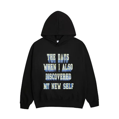 acmé de la vie ADLV Letter Logo Unisex Hoodie Black ADLV-21SS-HDLGMB-BLK
