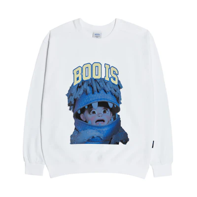 acmé de la vie ADLV Letter Print Crewneck Sweatshirt White Unisex ADLV-20FW-SWDIWH-BOO