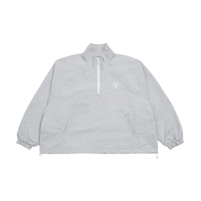 acmé de la vie/ADLV Letter Print Half-Zip Jacket Unisex Gray - Gift Recommended ADLV-21SS-OTAWNS-GRY
