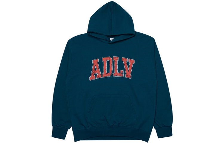 acmé de la vie ADLV Letter Print Hoodie Unisex Deep Green ADLV-21FW-HDLVOS-DGN