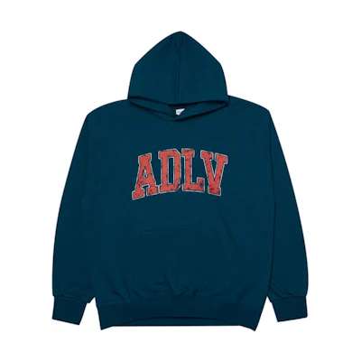 acmé de la vie ADLV Letter Print Hoodie Unisex Deep Green ADLV-21FW-HDLVOS-DGN