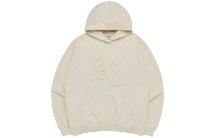 acmé de la vie/ADLV Letter Print Oversized Hoodie Unisex Light Brown ADLV-23FW-HDLSAQ-CRM