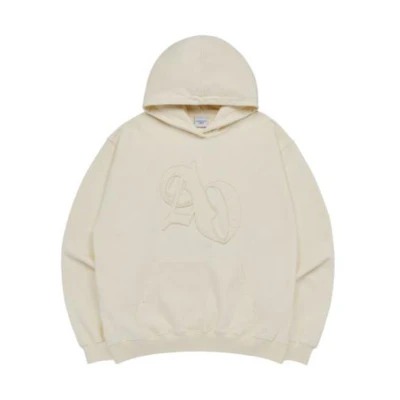 acmé de la vie/ADLV Letter Print Oversized Hoodie Unisex Light Brown ADLV-23FW-HDLSAQ-CRM