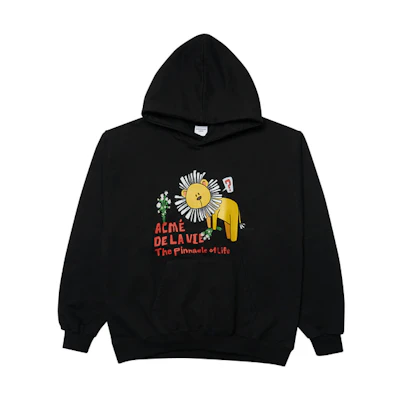 acmé de la vie ADLV Lion Letter Print Oversized Hoodie Unisex Black ADLV-21FW-HDADRY-BLK