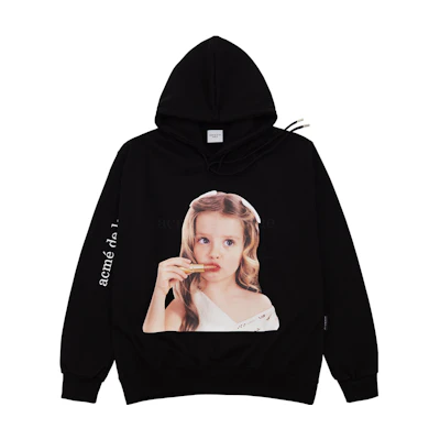 acmé de la vie ADLV Lipstick Girl Graphic Hoodie Unisex Black ADLV-21SS-HDBKBF-LST