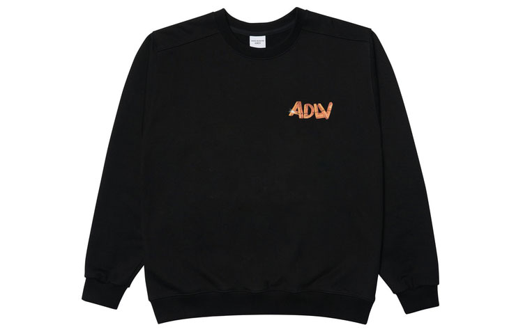 acmé de la vie ADLV Logo 3D Print Crewneck Sweatshirt Unisex - Black ADLV-21FW-SWL3CQ-BLK