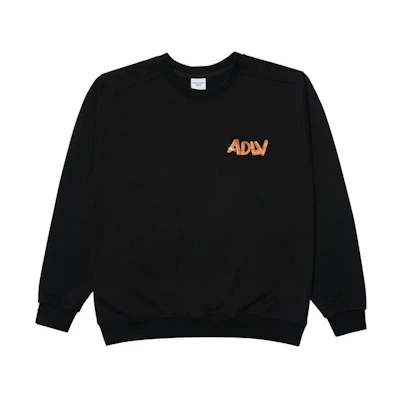 acmé de la vie ADLV Logo 3D Print Crewneck Sweatshirt Unisex - Black ADLV-21FW-SWL3CQ-BLK