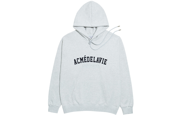 acmé de la vie/ADLV Logo Embroidered Patch Hoodie Unisex Grey ADLV-21SS-HDLGTP-MEL