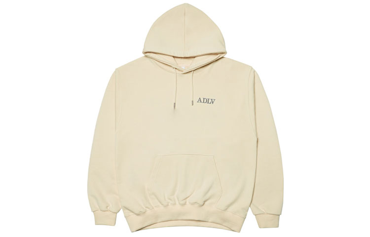acmé de la vie ADLV Logo Fleece Embroidered Hoodie Unisex Beige ADLV-21FW-HDLBTE-BEG
