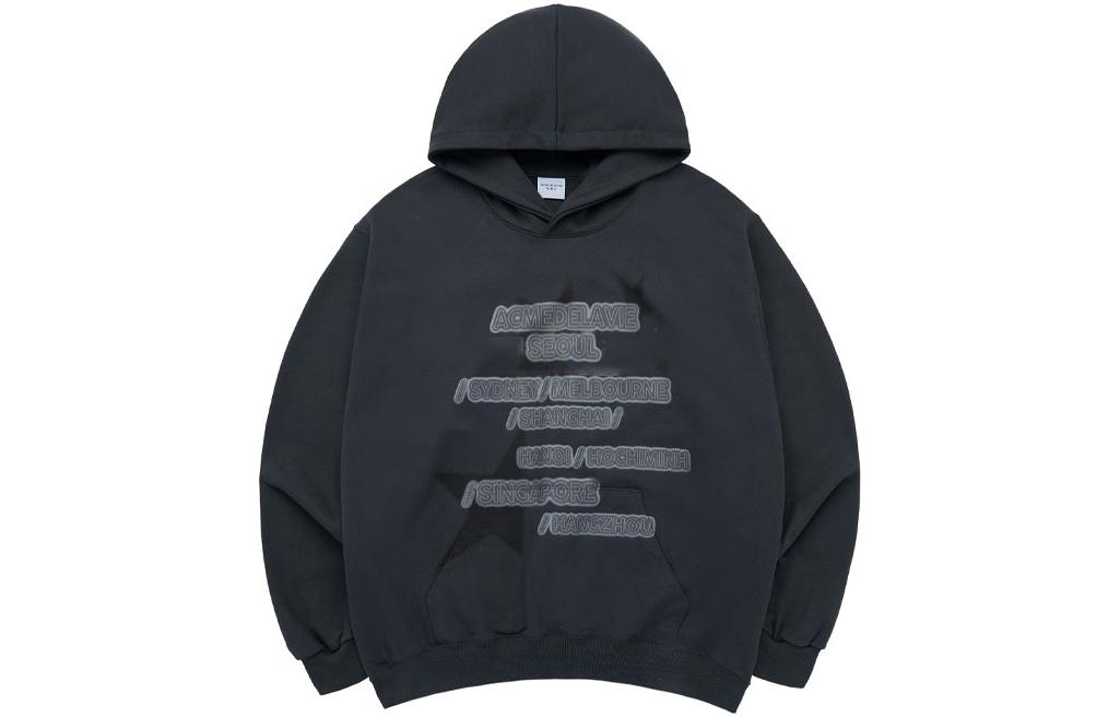 acmé de la vie ADLV Logo Graphic Pullover Hoodie Long Sleeve ADLV-23FW-HDADWT-CHA