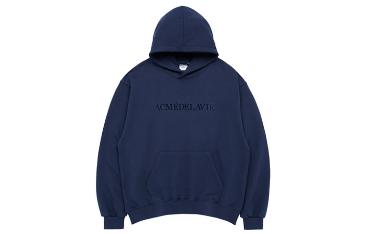 acmé de la vie ADLV Logo Hoodie Pullover Unisex Blue ADLV-23SS-HDLESL-NVY