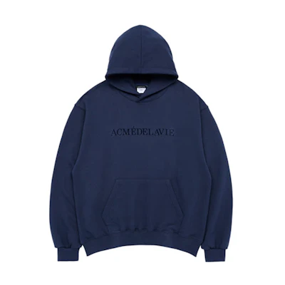 acmé de la vie ADLV Logo Hoodie Pullover Unisex Blue ADLV-23SS-HDLESL-NVY