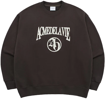 acmé de la vie ADLV 标志宽松版棕色圆领卫衣 男女通用 ADLV-24SS-SWLAES-BRN Buy acmé de la vie ADLV 标志宽松版棕色圆领卫衣 男女通用 ADLV-24SS-SWLAES-BRN