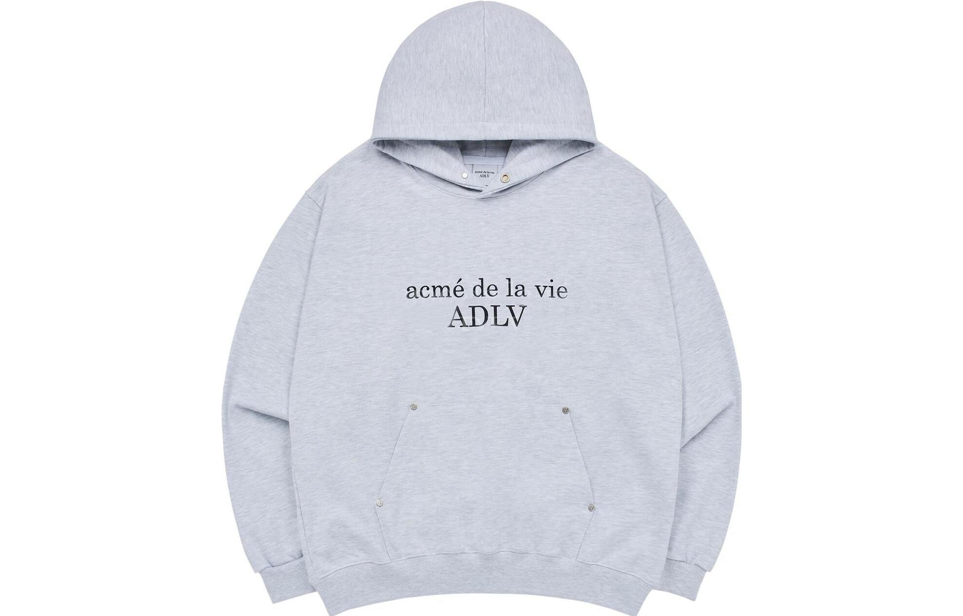 acmé de la vie ADLV Logo Print Oversized Hoodie Unisex ADLV-23FW-HDLBRP-MEL