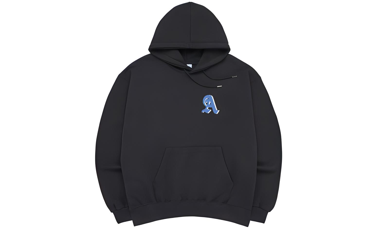 acmé de la vie ADLV Logo Print Pullover Hoodie Unisex Charcoal Black ADLV-23SS-HDLPXA-CHA
