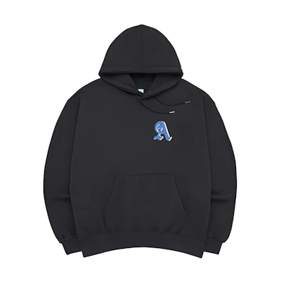 acmé de la vie ADLV Logo Print Pullover Hoodie Unisex Charcoal Black ADLV-23SS-HDLPXA-CHA