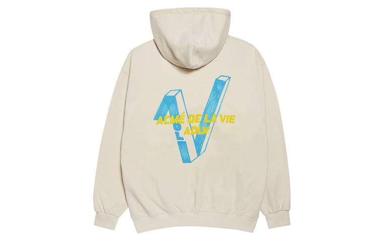 acmé de la vie/ADLV Logo Print Zipper Hoodie Ivory Unisex ADLV-20FW-ZULGMK-IVY