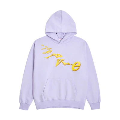 acmé de la vie ADLV Logo Waterfall Text Hoodie Unisex Light Purple ADLV-21SS-HDLFDN-LPP