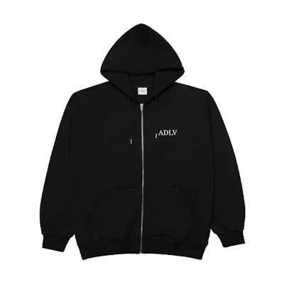 acmé de la vie/ADLV Logo Zipper Hoodie Jacket Unisex Black ADLV-21FW-ZULHFQ-BLK