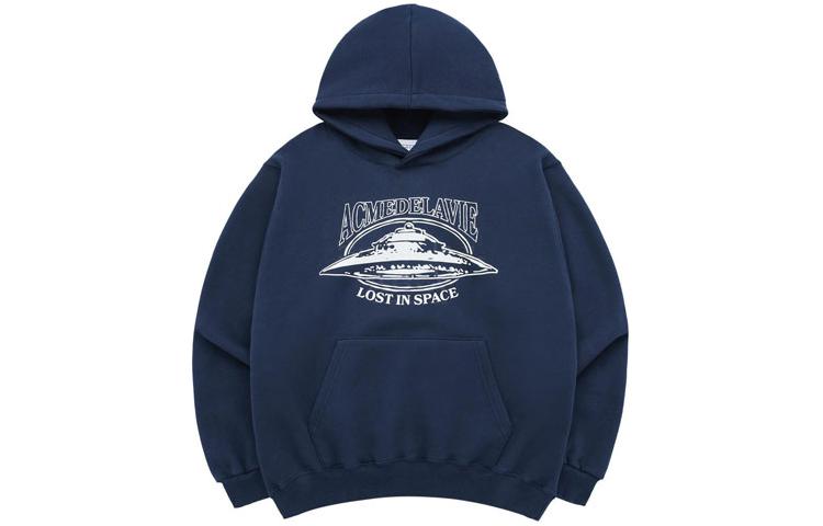 acmé de la vie ADLV Lost in Space Print Oversized Sweatshirt Unisex Blue ADLV-23FW-HDALSP-NVY
