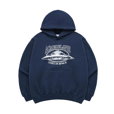 acmé de la vie ADLV Lost in Space Print Oversized Sweatshirt Unisex Blue ADLV-23FW-HDALSP-NVY