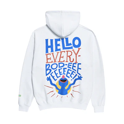 acmé de la vie/ADLV Monster Family Hoodie Unisex White ADLV-19FW-HDWHSS-HEB