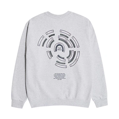 acmé de la vie ADLV Overlapping Chairs Crewneck Sweatshirt Unisex Grey ADLV-20FW-SWLOOC-MEL