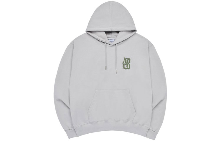 acmé de la vie ADLV Oversized Plain Hoodie Unisex Pullover - Gray ADLV-23SS-HDAGTS-LGR