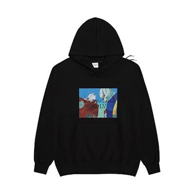acmé de la vie/ADLV Oversized Robot Graphic Hoodie Unisex Black ADLV-20FW-HDADRA-BLK