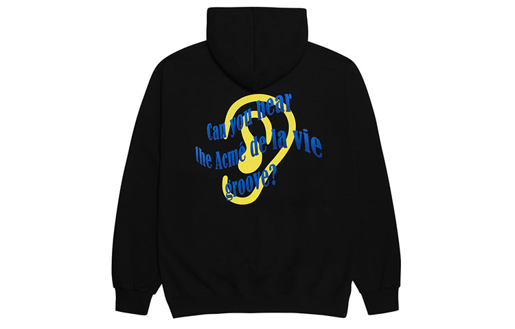 acmé de la vie ADLV Oversized Sound Pattern Hoodie Unisex Black ADLV-20FW-HDADSP-BLK