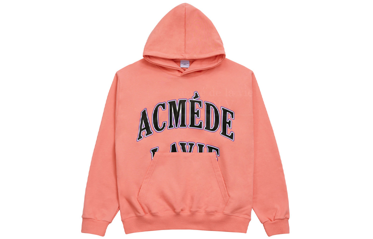 acmé de la vie ADLV Pink Letter Print Pullover Sweatshirt Unisex ADLV-21SS-HDLINP-IPN