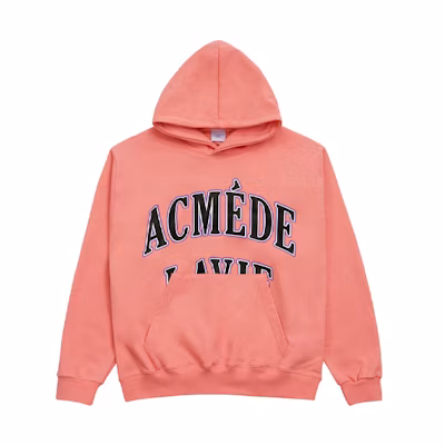 acmé de la vie ADLV Pink Letter Print Pullover Sweatshirt Unisex ADLV-21SS-HDLINP-IPN