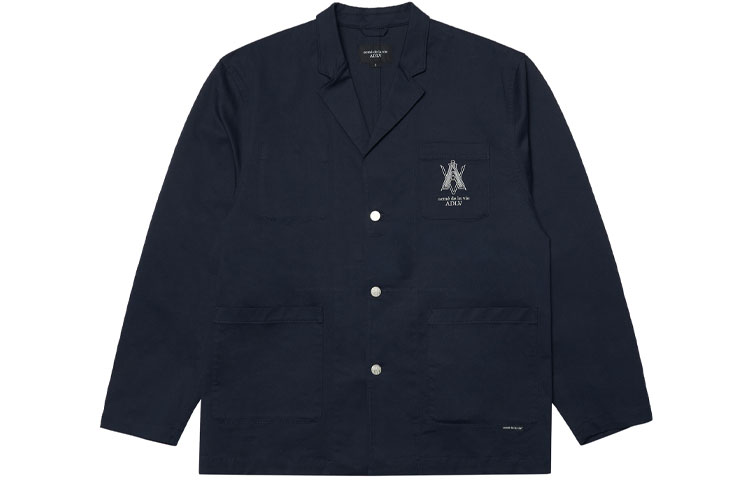 acmé de la vie/ADLV Pocket Logo Casual Jacket Unisex Navy Blue ADLV-22SS-JKLCBZ-NVY