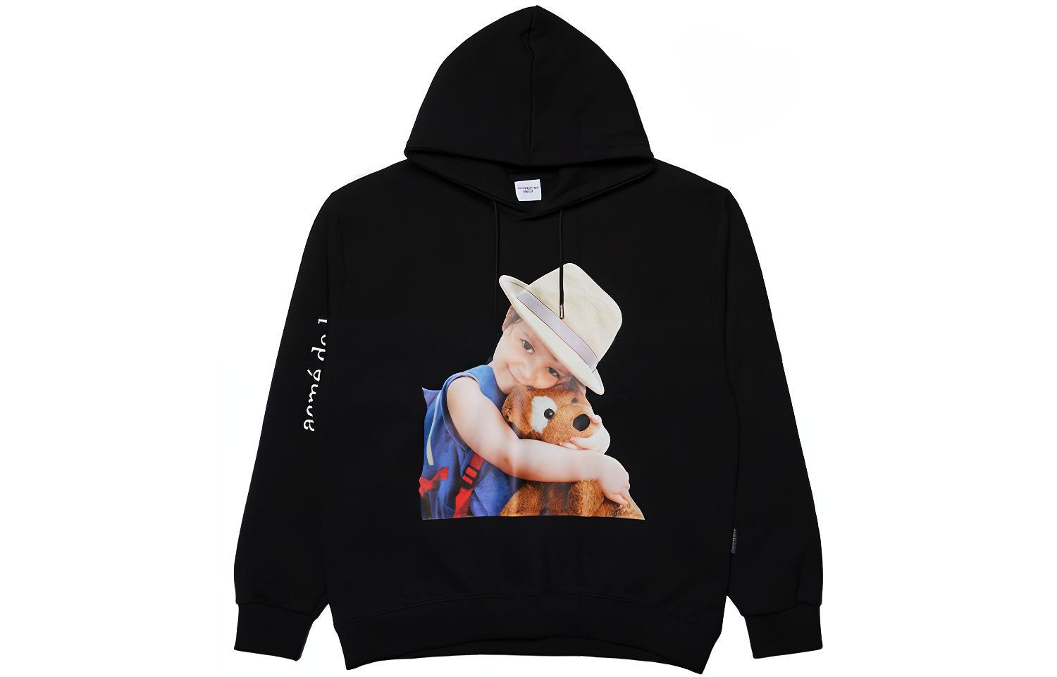 acmé de la vie ADLV Portrait Logo Hoodie Unisex Black ADLV-21FW-HDBKBF-SCB