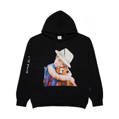 acmé de la vie ADLV Portrait Logo Hoodie Unisex Black ADLV-21FW-HDBKBF-SCB