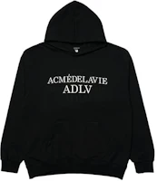 acmé de la vie ADLV Printed Logo Loose Hoodie Unisex Black ADLV-21FW-HDLEST-BLK acmé de la vie ADLV Printed Logo Loose Hoodie Unisex Black ADLV-21FW-HDLEST-BLK