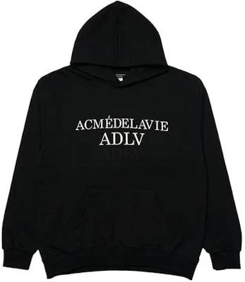 acmé de la vie ADLV 印花標誌寬鬆連帽衫 男女款 黑色 ADLV-21FW-HDLEST-BLK Buy acmé de la vie ADLV 印花標誌寬鬆連帽衫 男女款 黑色 ADLV-21FW-HDLEST-BLK