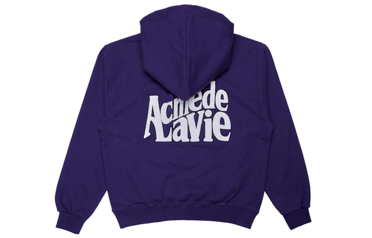 acmé de la vie ADLV Purple Printed Hoodie Unisex Long Sleeve Pullover ADLV-22SS-HDBCEP-PPL