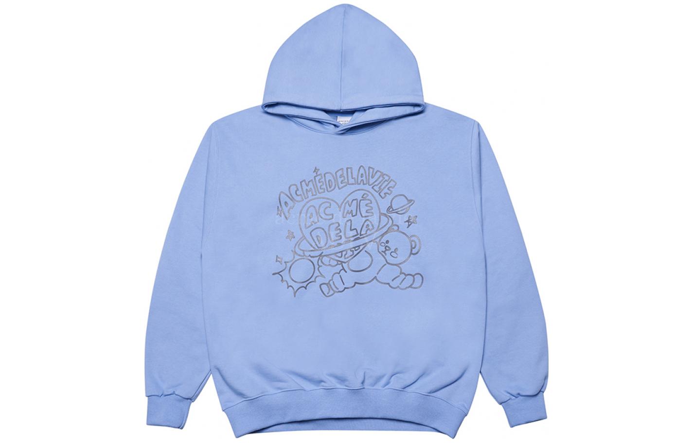 acmé de la vie ADLV Reflective Astronaut Teddy Hoodie Unisex Sky Blue ADLV-21FW-HDASTR-SBL
