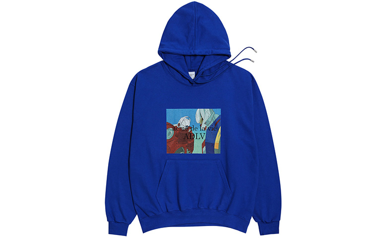 acmé de la vie/ADLV Robot Animation Loose Fit Hoodie Unisex Blue ADLV-20FW-HDADRA-CBL