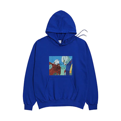 acmé de la vie/ADLV Robot Animation Loose Fit Hoodie Unisex Blue ADLV-20FW-HDADRA-CBL
