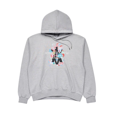 acmé de la vie ADLV SS22 A Logo Emblem Flower Hoodie Grey Unisex ADLV-22SS-HDAEFE-MLG
