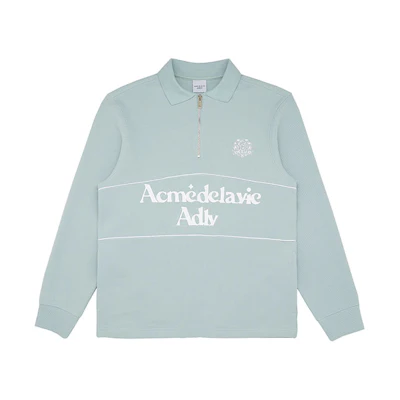 acmé de la vie ADLV SS22 Mint Green Printed Pullover Collar Sweatshirt Unisex ADLV-22SS-SWPOPQ-MNT